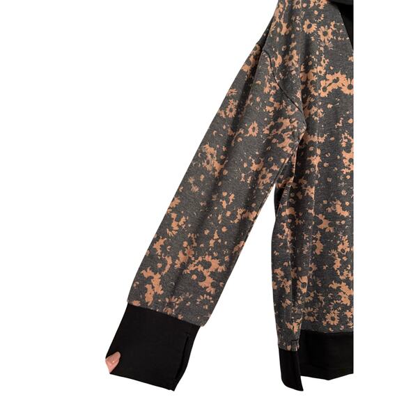 Cuddl Duds New Women's Cottagecore Retro Floral Lounge Comfy 1/2 Zip Pullover M - Picture 5 of 12